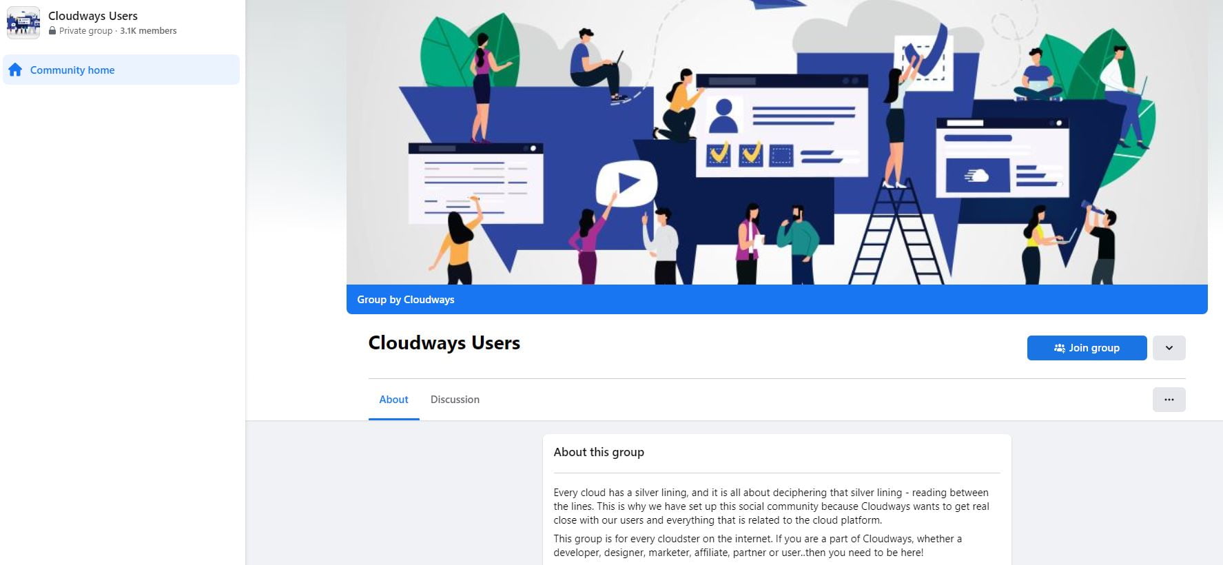 CloudWays Facebook group