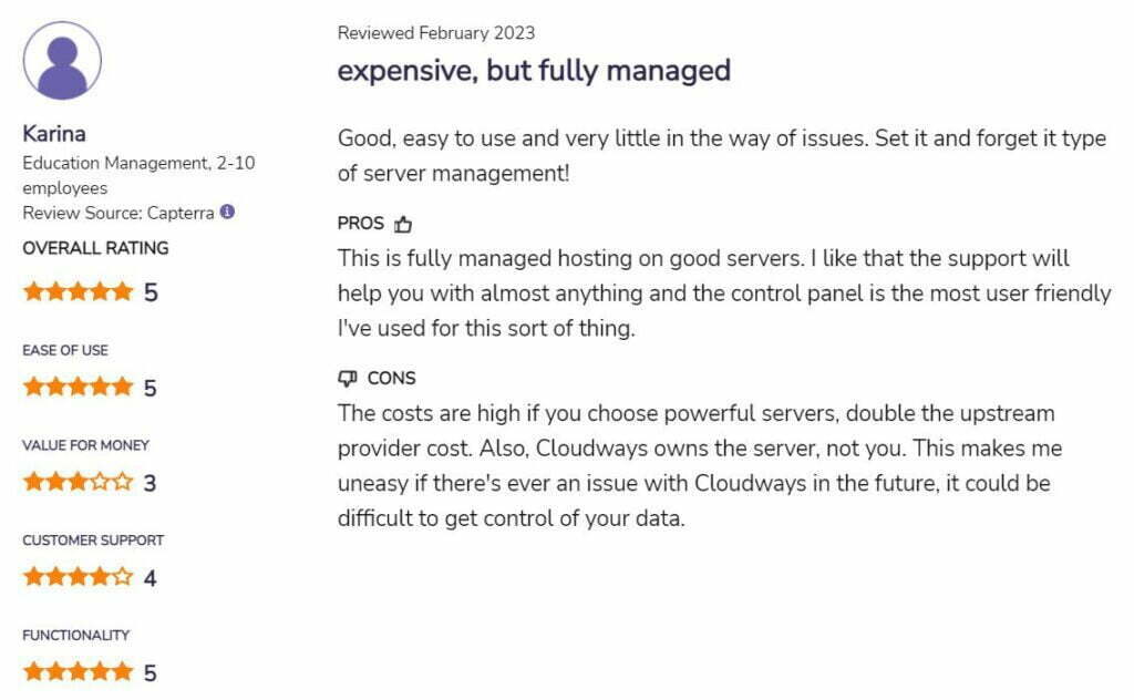 CloudWays User Review 2