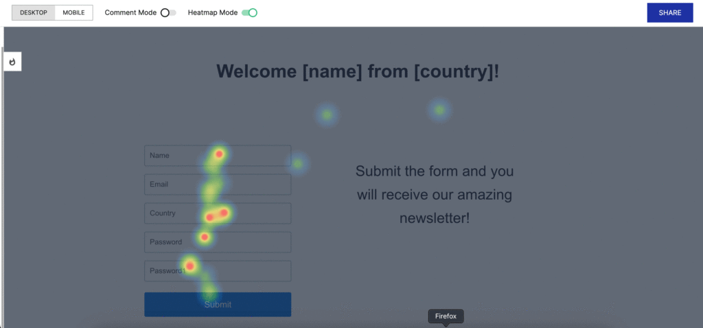 Instapage Heatmaps