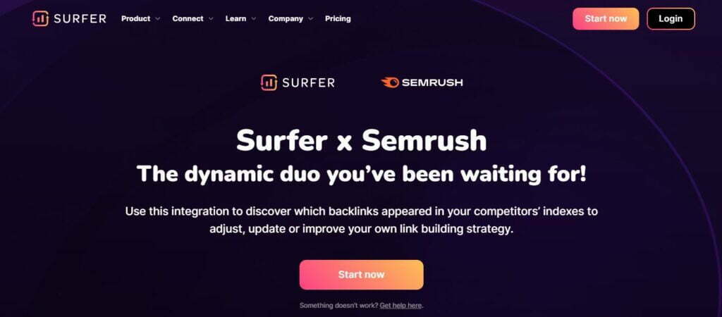 Surfer with Semrush integration