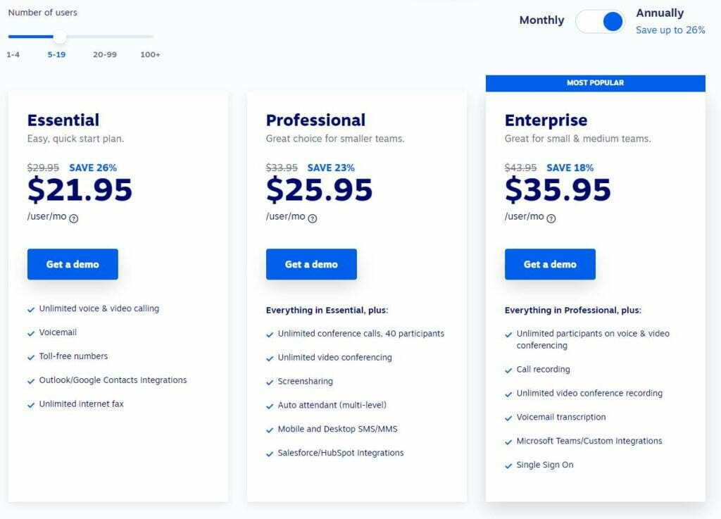 Nextiva Pricing