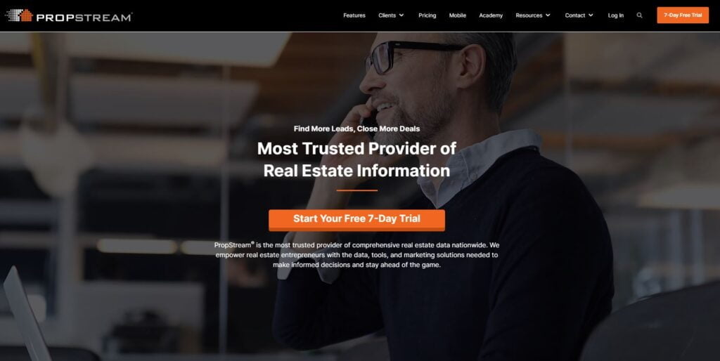 PropStream Home Page