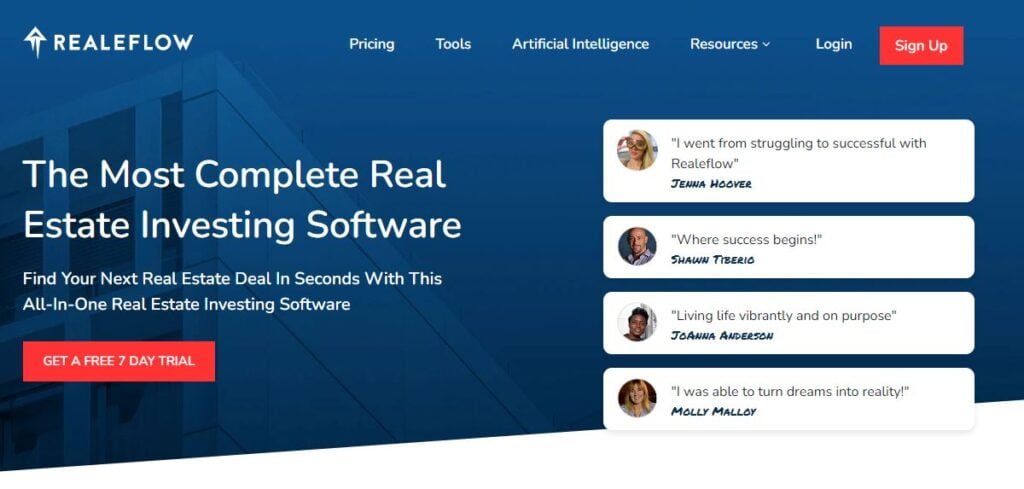 Realeflow Home Page