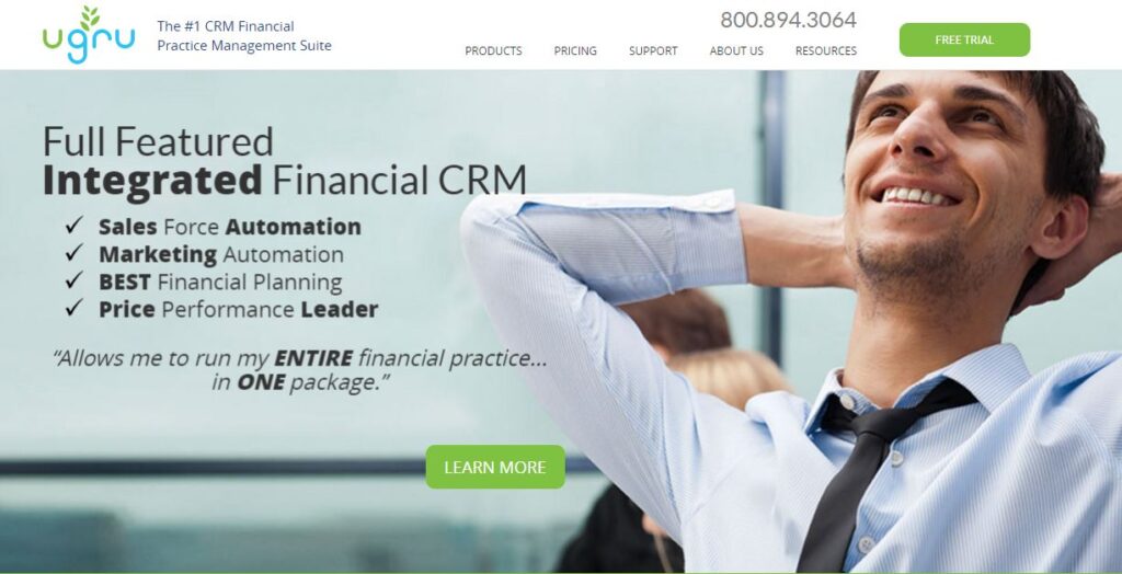 UGRU CRM Home page