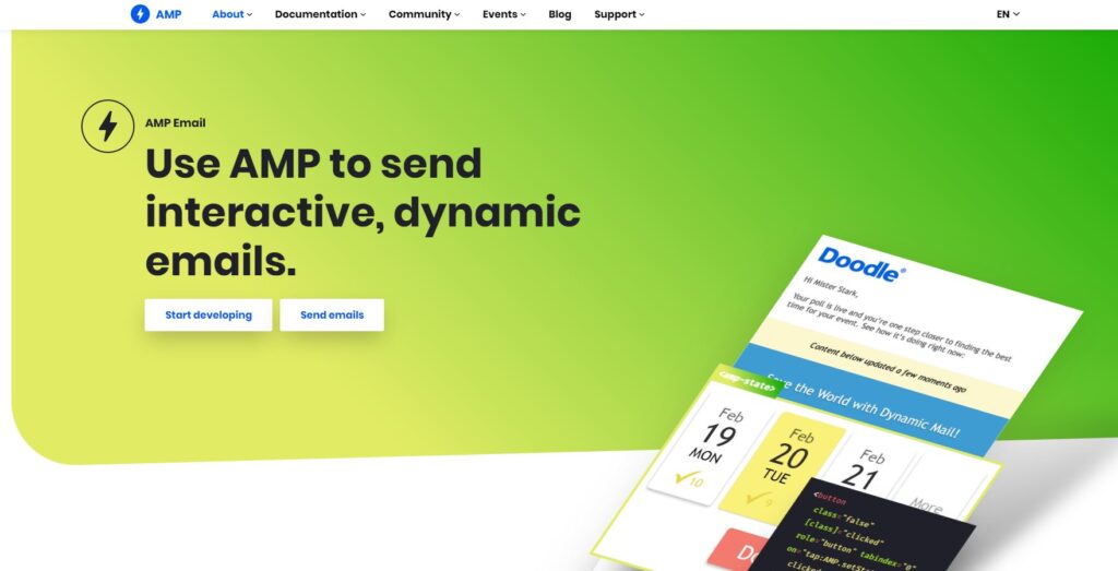 Aweber AMP for Email