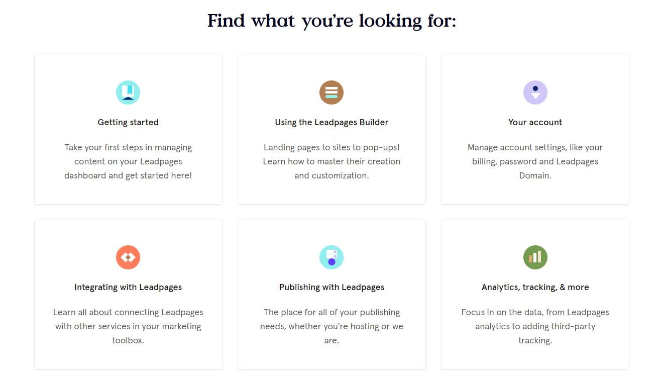 Leadpages Knowledge Base