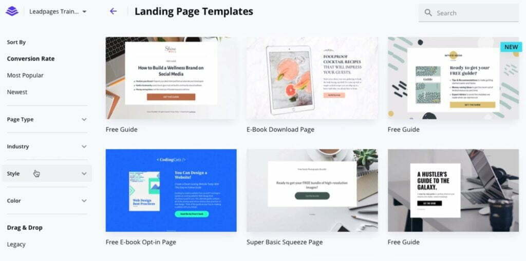 Leadpages templates