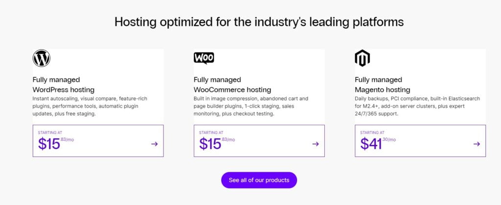 Nexcess hosting pricing