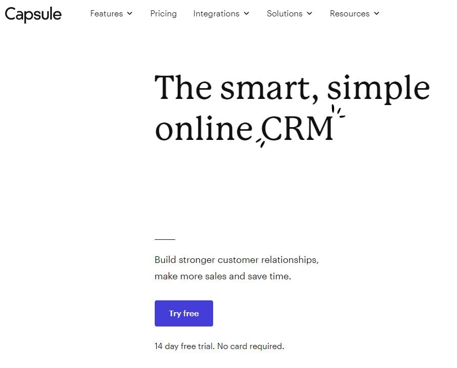 Capsule Free CRM-Listed as one of the best free CRM Software.