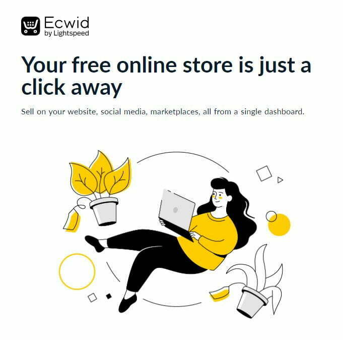 Ecwid free plan - Listed as one of the best Ecommerce Platforms for free