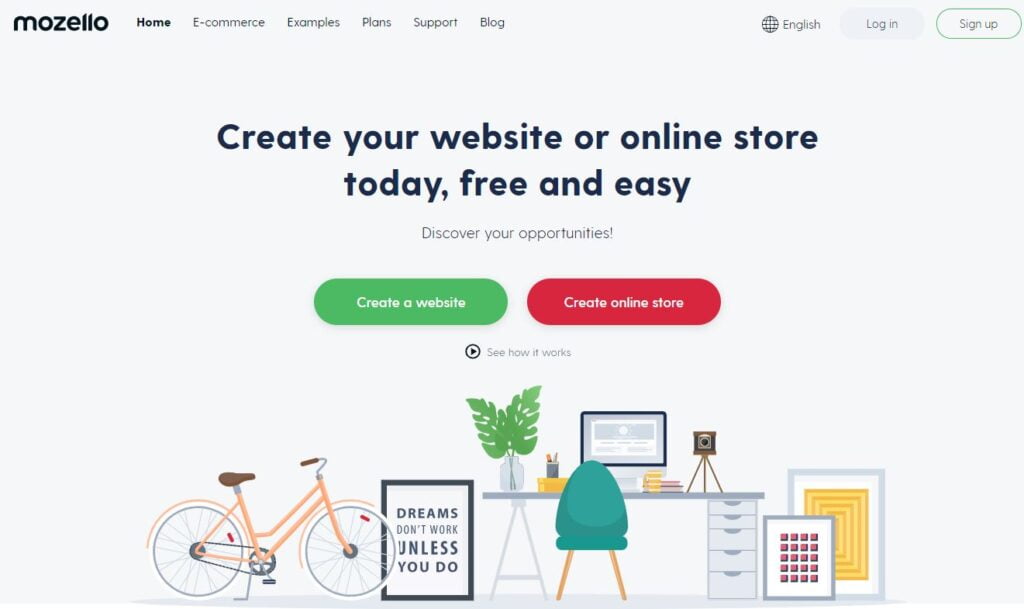 Mozello Free website builder