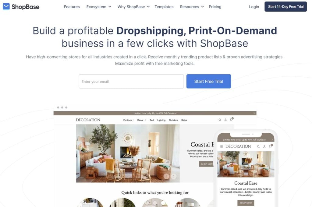 ShopBase Home Page