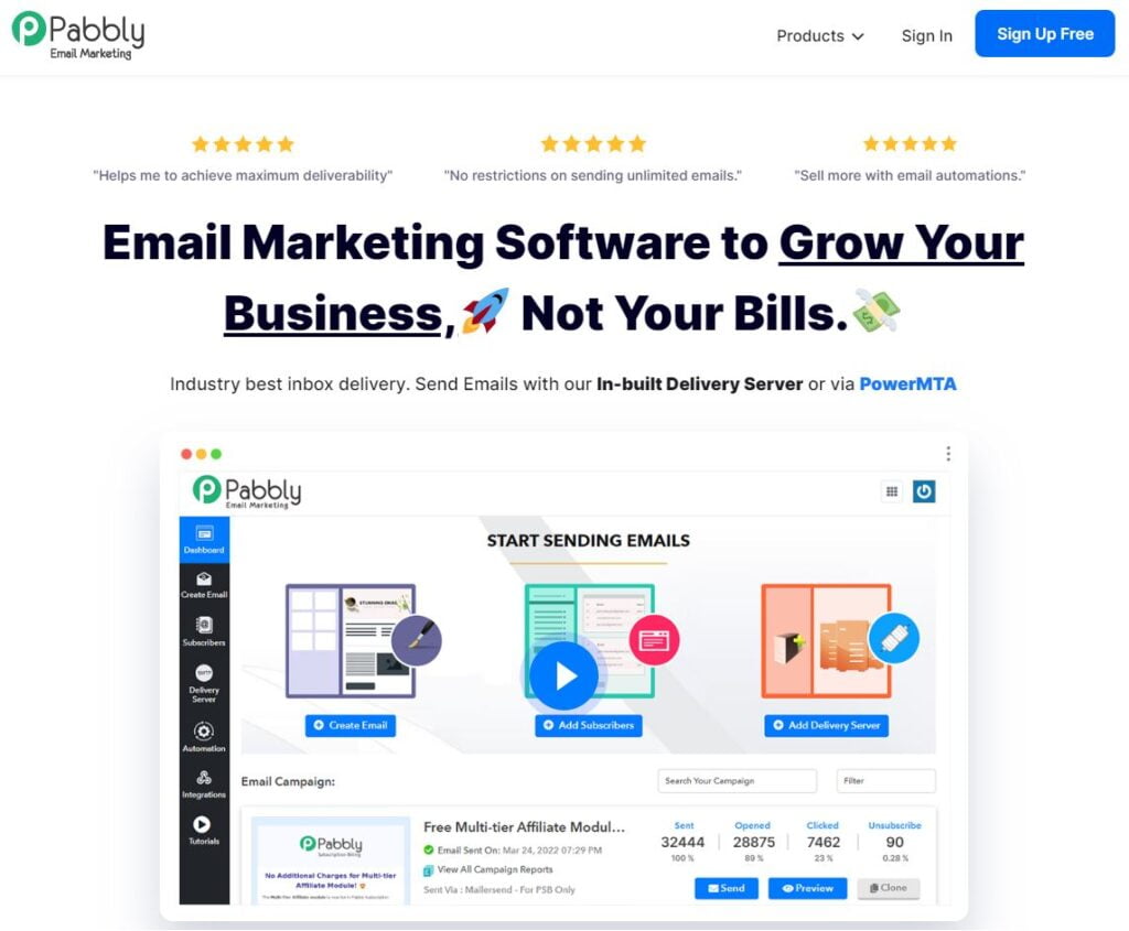 Pabbly Email Marketing