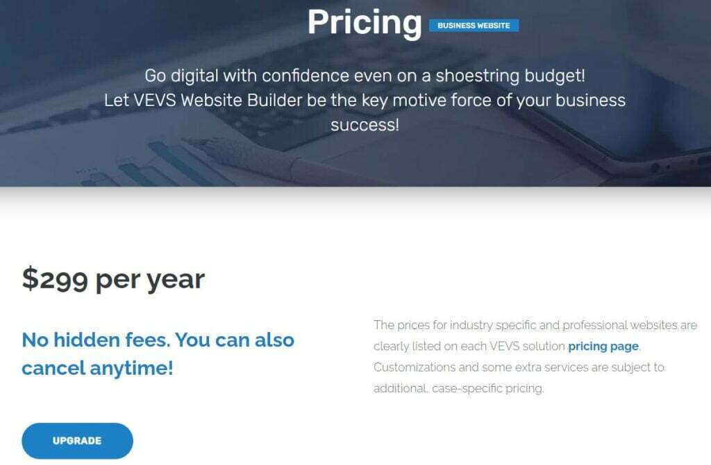 VEVS Pricing