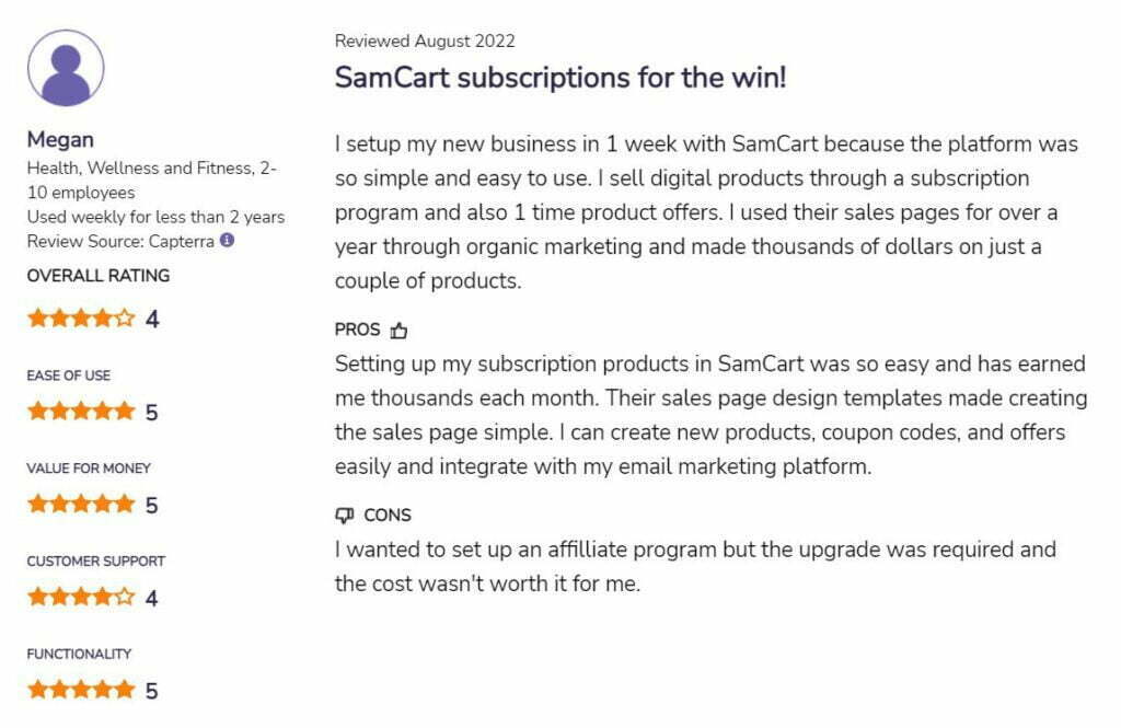 SamCart review 1