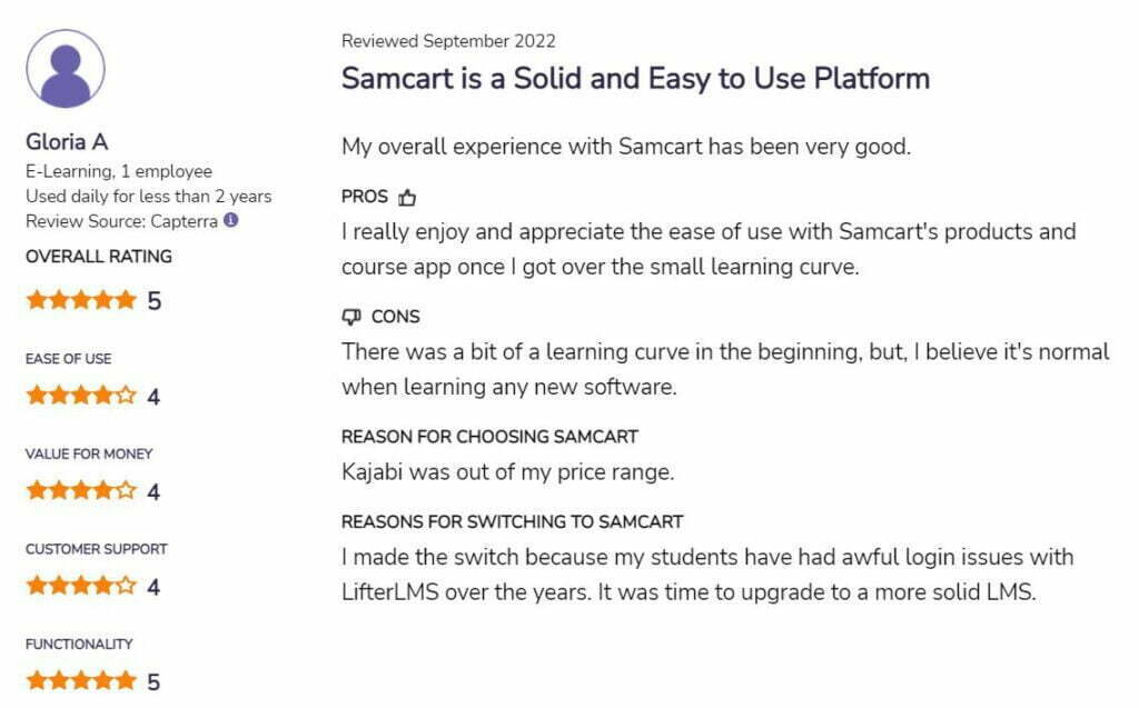 SamCart review